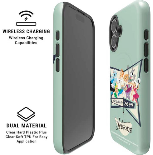 The Jetsons Party Like Its 2099 iPhone 16 Plus Magsafe Impact Case